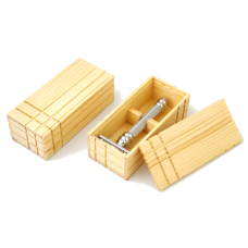 Houten case voor scheermes Houten case voor scheermes